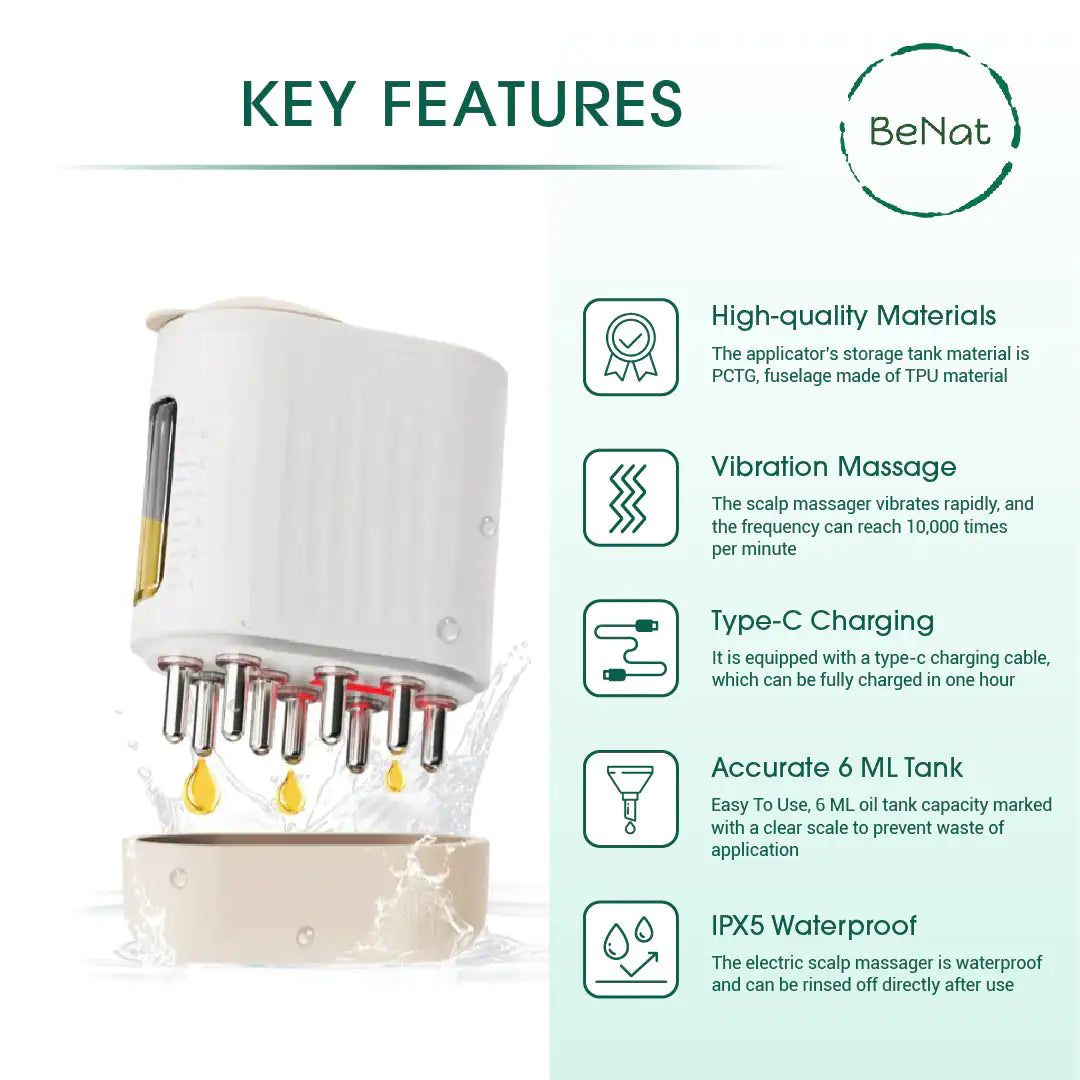 2-in-1 Vibrating Hair Treatment Tool