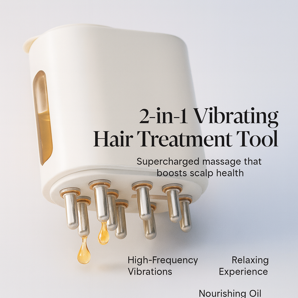 2-in-1 Vibrating Hair Treatment Tool