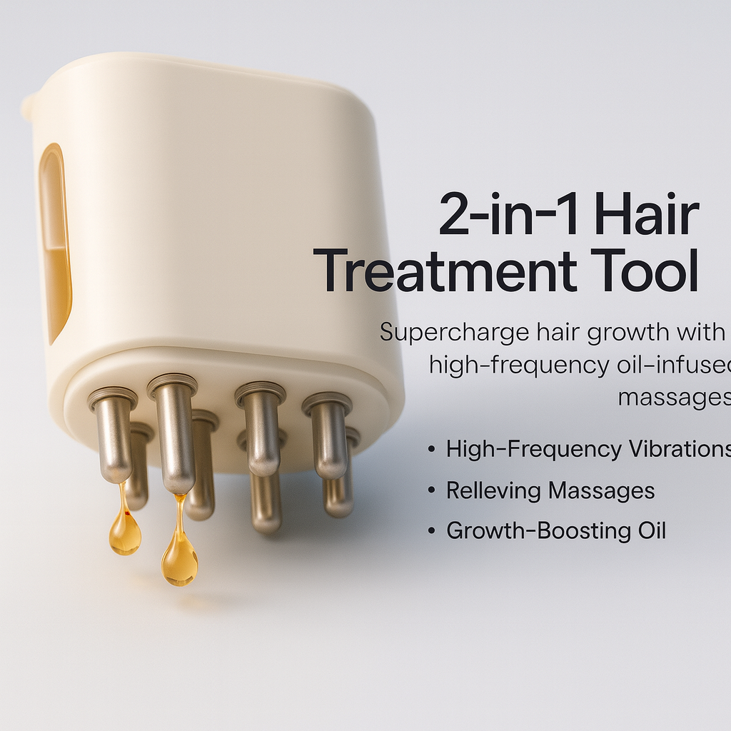 2-in-1 Vibrating Hair Treatment Tool