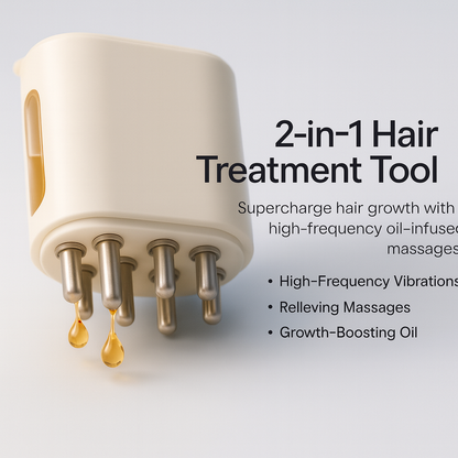 2-in-1 Vibrating Hair Treatment Tool