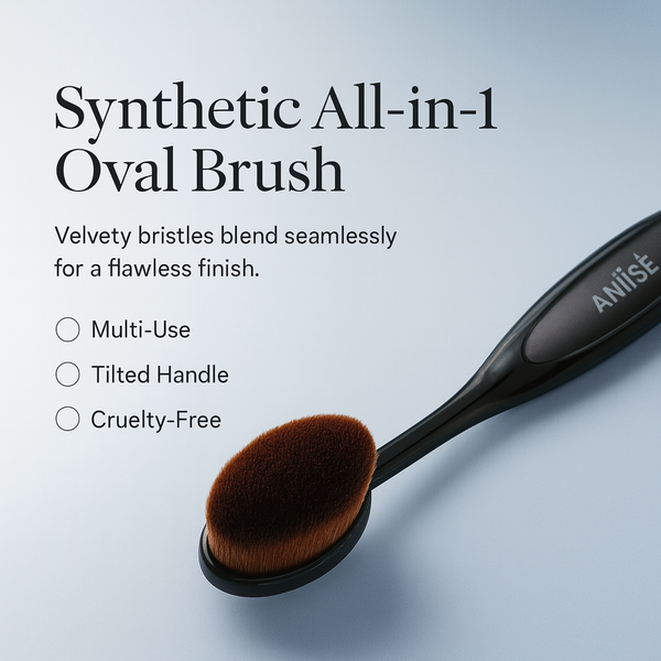 Synthetic All-in-1 Oval Brush