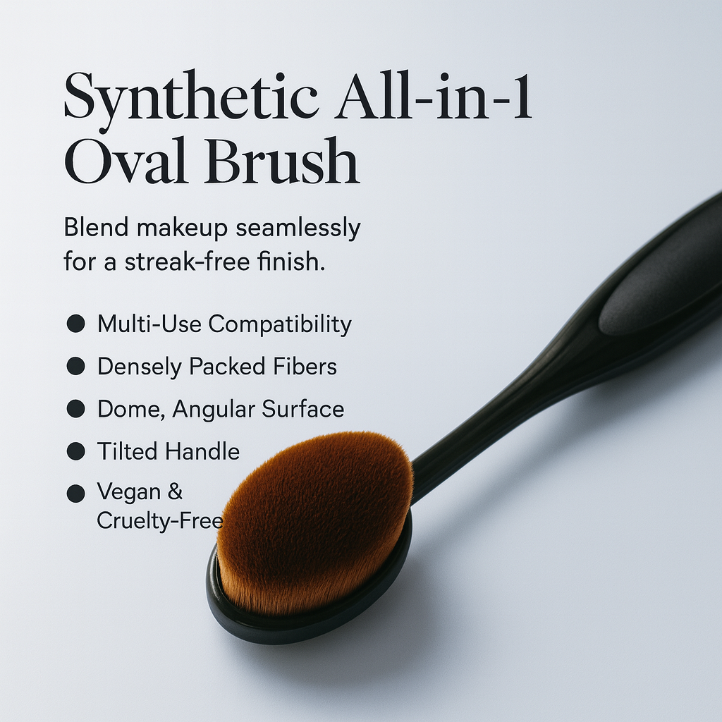 Synthetic All-in-1 Oval Brush