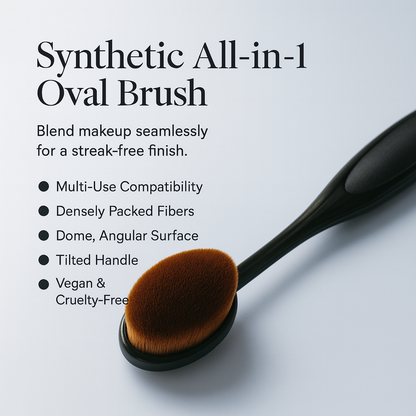 Synthetic All-in-1 Oval Brush