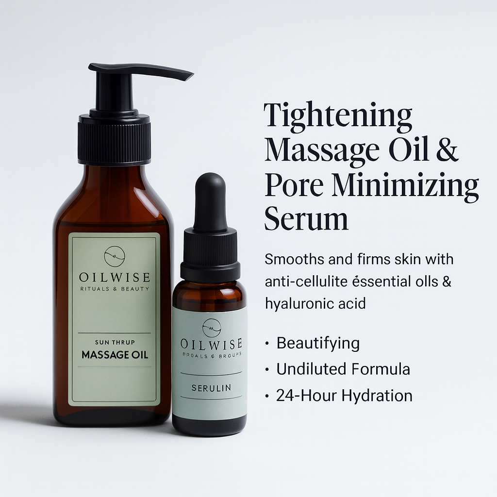 Oilwise Skin Firming Massage Oil & Pore Minimizing Serum Set