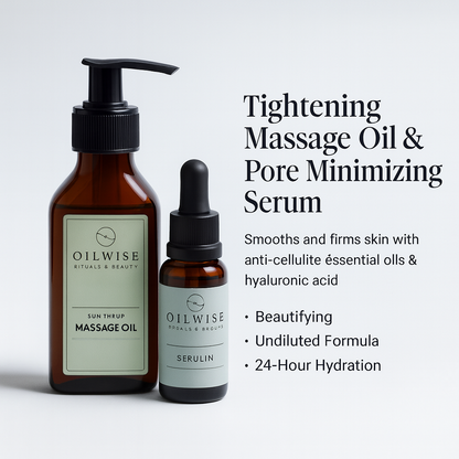 Oilwise Skin Firming Massage Oil & Pore Minimizing Serum Set