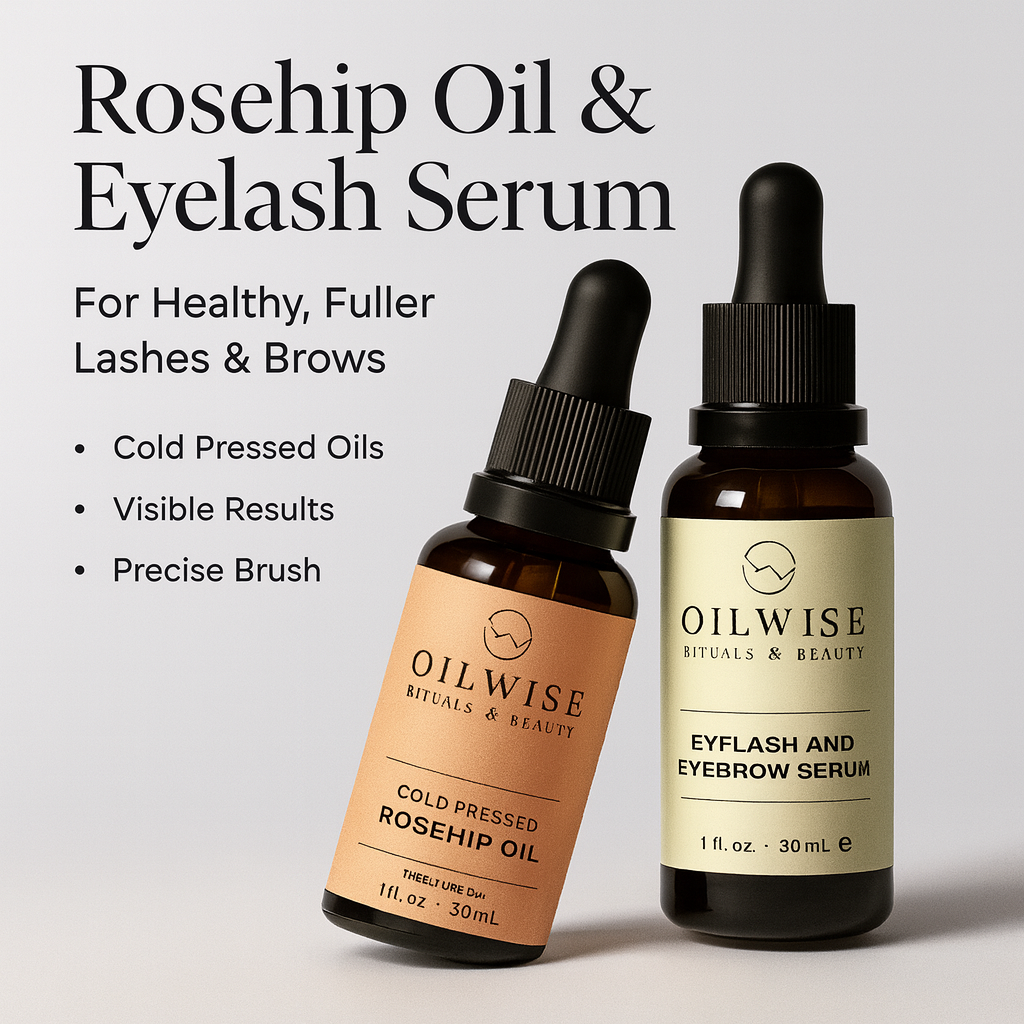 Oilwise Rosehip Seed Oil & Eyebrow and Eyelash Serum Set